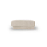 Miley Pouf aus Samt in Leichtes Beige (Bluvel 22), 88x79 cm von Micadoni – Bild 4