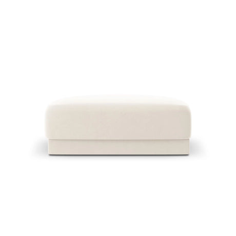 Miley Pouf aus Samt in Leichtes Beige (Bluvel 22), 90x90 cm von Micadoni – Bild 1