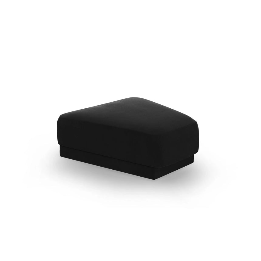 Miley Pouf aus Samt in Schwarz (Bluvel 19), 88x79 cm von Micadoni – Bild 1