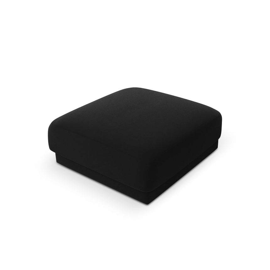 Miley Pouf aus Samt in Schwarz (Bluvel 19), 90x90 cm von Micadoni – Bild 4