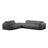 Molino 6-Sitzer Ecksofa, Linke Seite, aus Boucle in Dunkelgrau (Baloo 2083), 315x250 cm von Micadoni – Bild 1