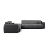 Molino 6-Sitzer Ecksofa, Linke Seite, aus Boucle in Dunkelgrau (Baloo 2083), 315x250 cm von Micadoni – Bild 3
