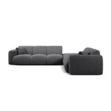 Molino 6-Sitzer Ecksofa, Linke Seite, aus Boucle in Dunkelgrau (Baloo 2083), 315x250 cm von Micadoni – Bild 3