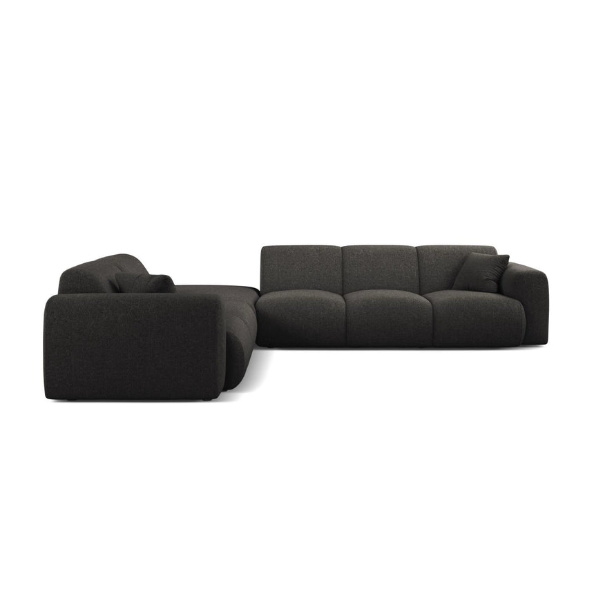 Molino 6-Sitzer Ecksofa, Linke Seite, aus Chenille in Anthrazit (Eden 21 Black), 315x250 cm von Micadoni – Bild 3