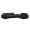 Molino 6-Sitzer Ecksofa, Linke Seite, aus Chenille in Anthrazit (Eden 21 Black), 315x250 cm von Micadoni – Bild 1