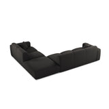 Molino 6-Sitzer Ecksofa, Linke Seite, aus Chenille in Anthrazit (Eden 21 Black), 315x250 cm von Micadoni – Bild 4