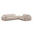 Molino 6-Sitzer Ecksofa, Linke Seite, aus Chenille in Beige (Rebel 25), 315x250 cm von Micadoni – Bild 1