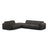 Molino 6-Sitzer Ecksofa, Linke Seite, aus Chenille in Dunkelgrau (Eden 20 Graphite), 315x250 cm von Micadoni – Bild 1