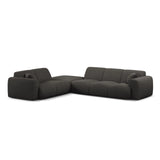 Molino 6-Sitzer Ecksofa, Linke Seite, aus Chenille in Dunkelgrau (Eden 20 Graphite), 315x250 cm von Micadoni – Bild 1