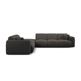 Molino 6-Sitzer Ecksofa, Linke Seite, aus Chenille in Dunkelgrau (Eden 20 Graphite), 315x250 cm von Micadoni – Bild 3