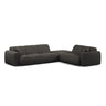 Molino 6-Sitzer Ecksofa, Linke Seite, aus Chenille in Dunkelgrau (Eden 20 Graphite), 315x250 cm von Micadoni – Bild 1