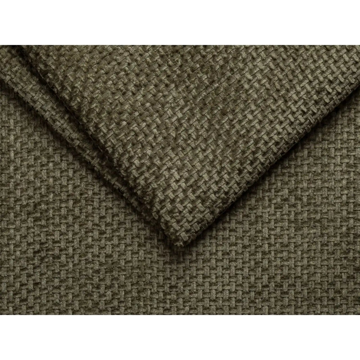 Molino 6-Sitzer Ecksofa, Linke Seite, aus Chenille in Grün (Eden 12 Olive), 315x250 cm von Micadoni – Bild 5