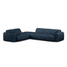 Molino 6-Sitzer Ecksofa, Linke Seite, aus Chenille in Königsblau (Rebel 12), 315x250 cm von Micadoni – Bild 1
