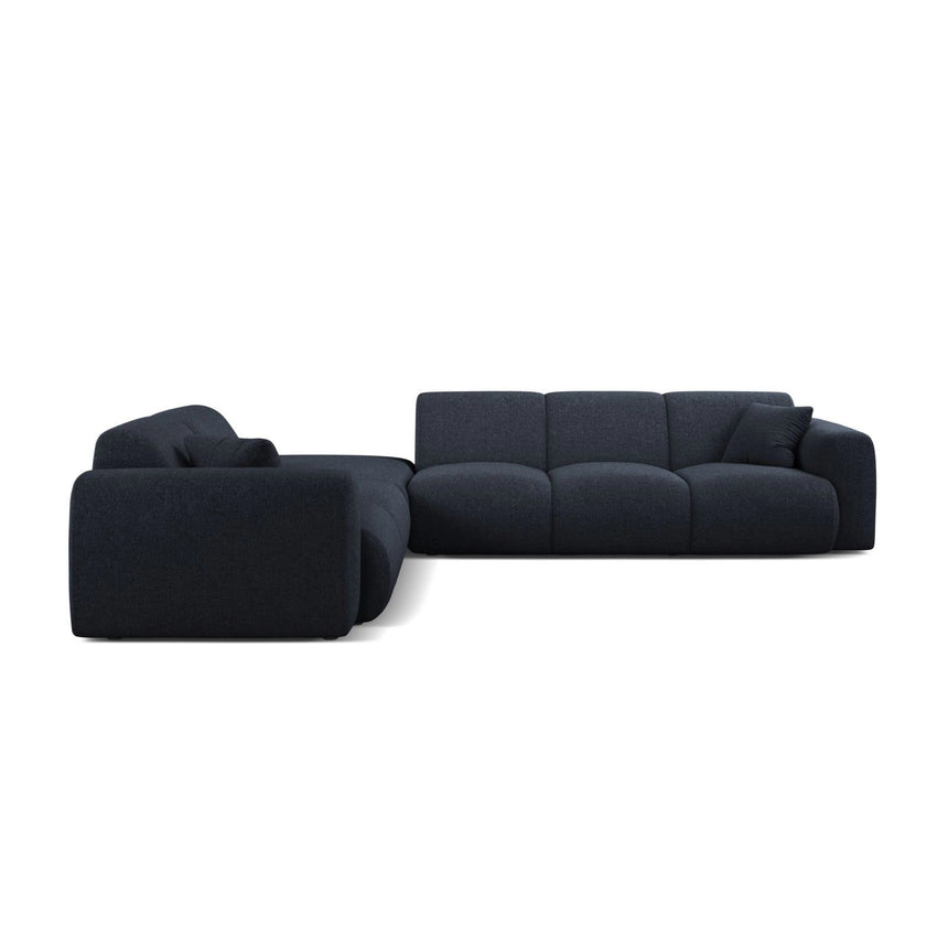 Molino 6-Sitzer Ecksofa, Linke Seite, aus Chenille in Marineblau (Eden 16 Deep Blue), 315x250 cm von Micadoni – Bild 3