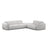 Molino 6-Sitzer Ecksofa, Linke Seite, aus Chenille in Silber (Eden 17 Silver), 315x250 cm von Micadoni – Bild 1