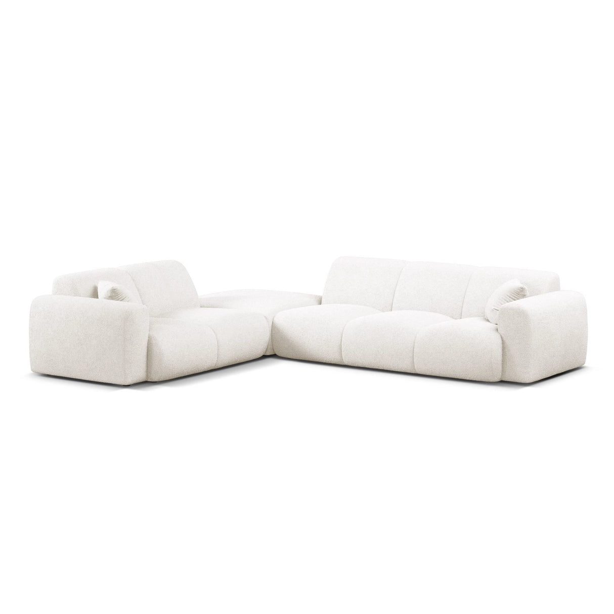 Molino 6-Sitzer Ecksofa, Linke Seite, aus Samt, Boucle oder Chenille, 315x250 cm von Micadoni – Bild 1