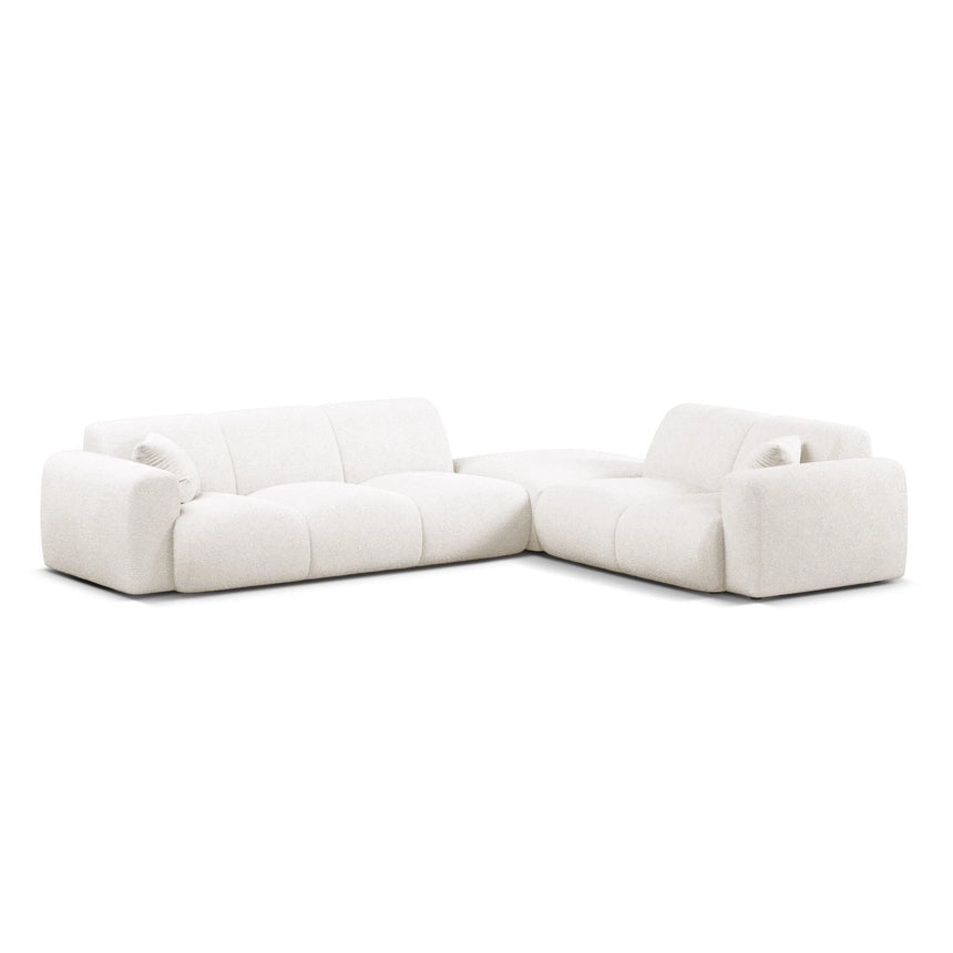 Molino 6-Sitzer Ecksofa, Linke Seite, aus Samt, Boucle oder Chenille, 315x250 cm von Micadoni – Bild 1