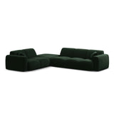 Molino 6-Sitzer Ecksofa, Linke Seite, aus Samt in Flaschengrün (Casino Deep Green), 315x250 cm von Micadoni – Bild 1