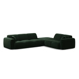 Molino 6-Sitzer Ecksofa, Linke Seite, aus Samt in Flaschengrün (Casino Deep Green), 315x250 cm von Micadoni – Bild 1