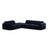 Molino 6-Sitzer Ecksofa, Linke Seite, aus Samt in Königsblau (Casino Deep Blue), 315x250 cm von Micadoni – Bild 1