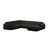 Molino Modulares 6-Sitzer Panoramasofa, Linke Seite, aus Boucle in Schwarz (Baloo 2082), 326x252 cm von Micadoni – Bild 1