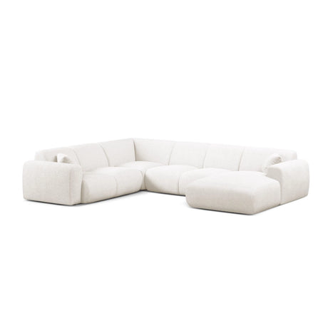 Molino Modulares 6-Sitzer Panoramasofa, Linke Seite, aus Samt, Boucle oder Chenille, 326x252 cm von Micadoni – Bild 1