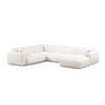 Molino Modulares 6-Sitzer Panoramasofa, Linke Seite, aus Samt, Boucle oder Chenille, 326x252 cm von Micadoni – Bild 1