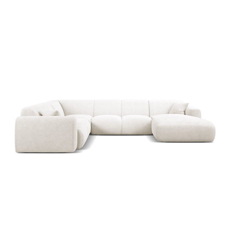 Molino Modulares 6-Sitzer Panoramasofa, Linke Seite, aus Samt, Boucle oder Chenille, 326x252 cm von Micadoni – Bild 2