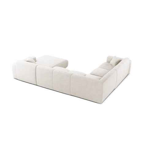Molino Modulares 6-Sitzer Panoramasofa, Linke Seite, aus Samt, Boucle oder Chenille, 326x252 cm von Micadoni – Bild 3