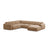 Molino Modulares 6-Sitzer Panoramasofa, Linke Seite, aus Samt in Sand (Casino Lion), 326x252 cm von Micadoni – Bild 1