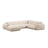 Molino Modulares 6-Sitzer Panoramasofa, Rechte Seite, aus Boucle in Beige (Baloo 2074), 326x252 cm von Micadoni – Bild 1