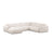 Molino Modulares 6-Sitzer Panoramasofa, Rechte Seite, aus Chenille in Leichtes Beige (Eden 2 Pearl), 326x252 cm von Micadoni – Bild 1