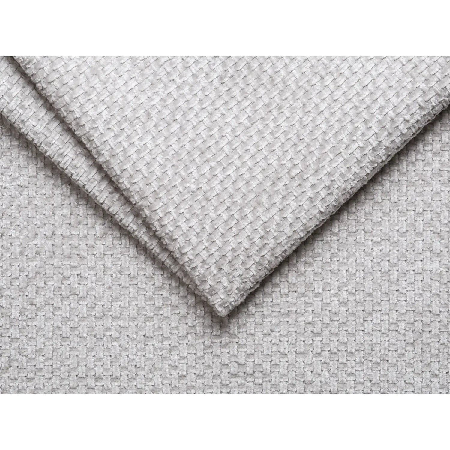 Molino Modulares 6-Sitzer Panoramasofa, Rechte Seite, aus Chenille in Silber (Eden 17 Silver), 326x252 cm von Micadoni – Bild 4
