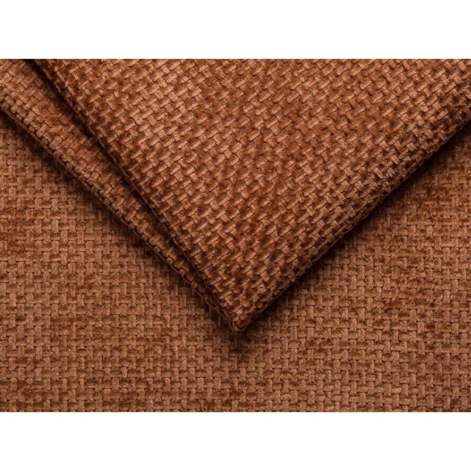 Molino Modulares 6-Sitzer Panoramasofa, Rechte Seite, aus Chenille in Ziegel (Eden 10 Terra), 326x252 cm von Micadoni – Bild 4