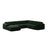 Molino Modulares 6-Sitzer Panoramasofa, Rechte Seite, aus Samt in Flaschengrün (Casino Deep Green), 326x252 cm von Micadoni – Bild 1