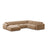 Molino Modulares 6-Sitzer Panoramasofa, Rechte Seite, aus Samt in Sand (Casino Lion), 326x252 cm von Micadoni – Bild 1