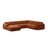 Molino Modulares 6-Sitzer Panoramasofa, Rechte Seite, aus Samt in Terrakotta (Casino Terracota), 326x252 cm von Micadoni – Bild 1