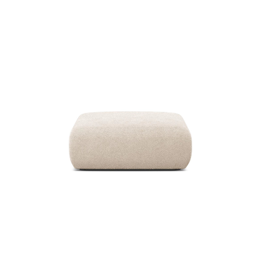 Molino Pouf aus Boucle in Beige (Baloo 2074), 100x100 cm von Micadoni – Bild 1