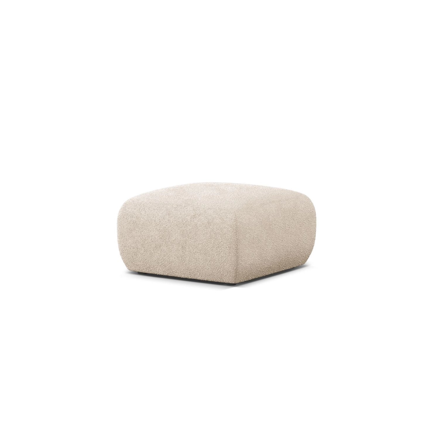 Molino Pouf aus Boucle in Beige (Baloo 2074), 75x75 cm von Micadoni – Bild 3