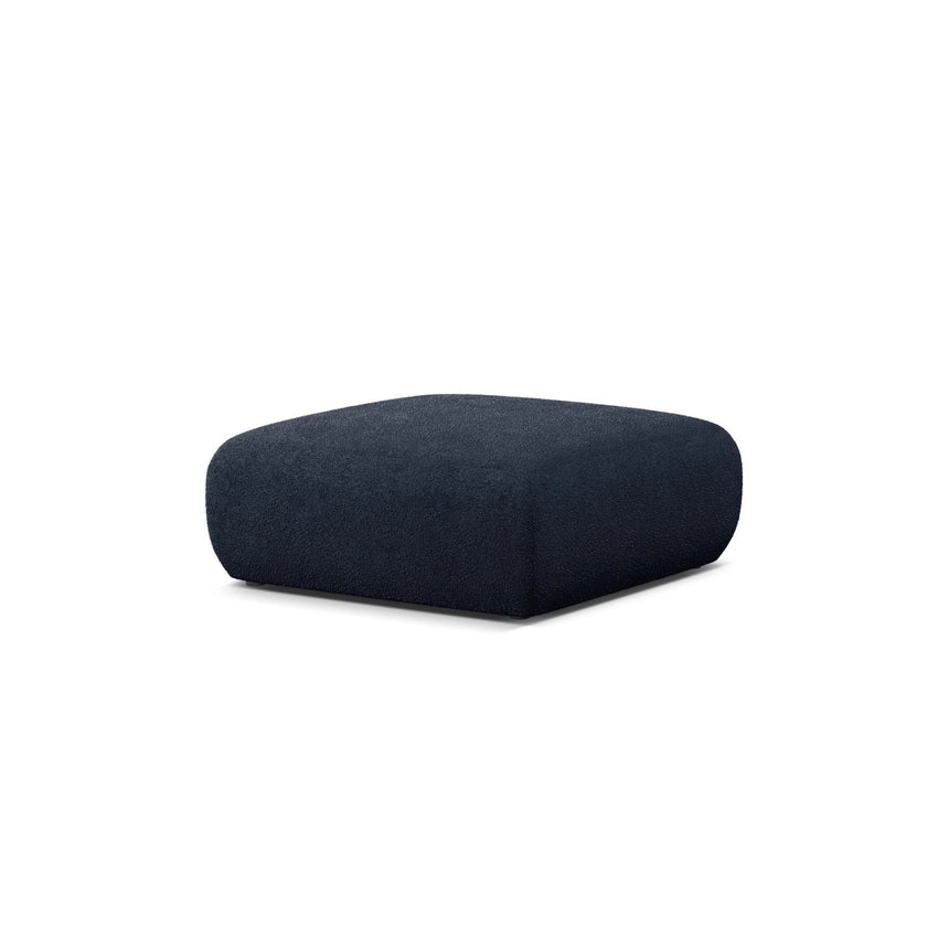 Molino Pouf aus Boucle in Dunkelblau (Baloo 2088), 100x100 cm von Micadoni – Bild 3
