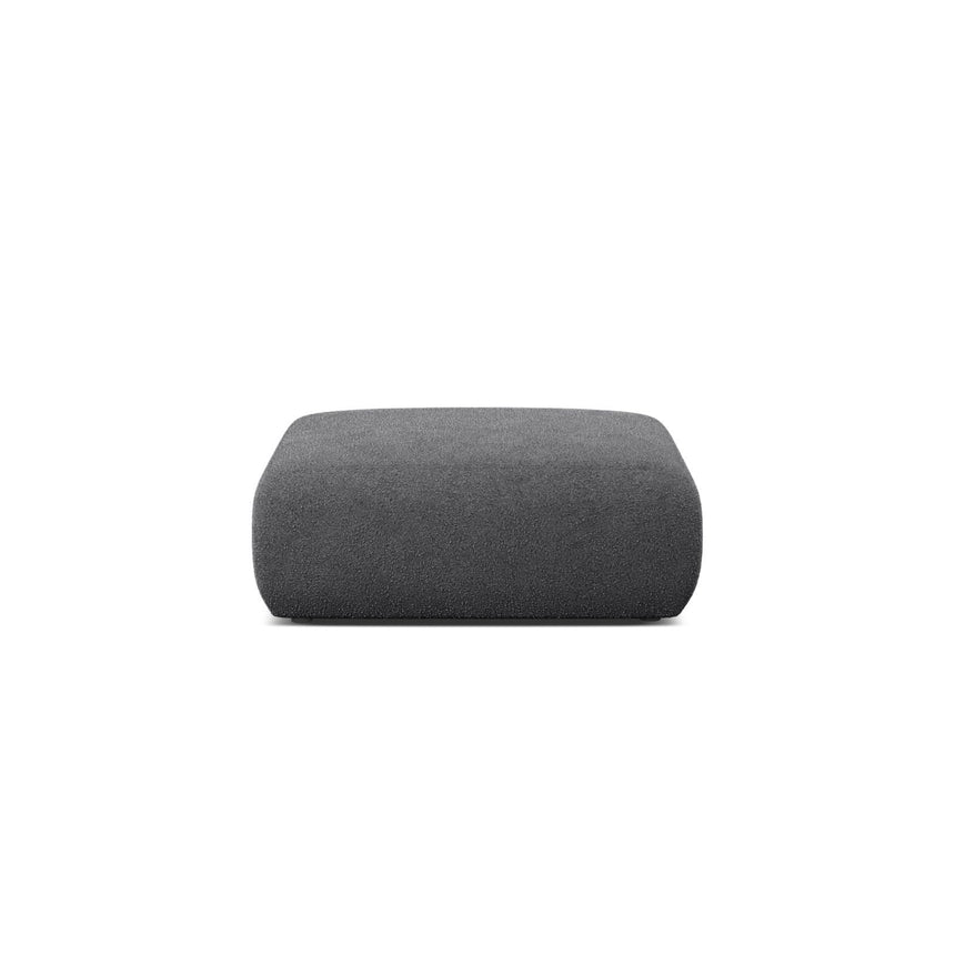 Molino Pouf aus Boucle in Dunkelgrau (Baloo 2083), 100x100 cm von Micadoni – Bild 1