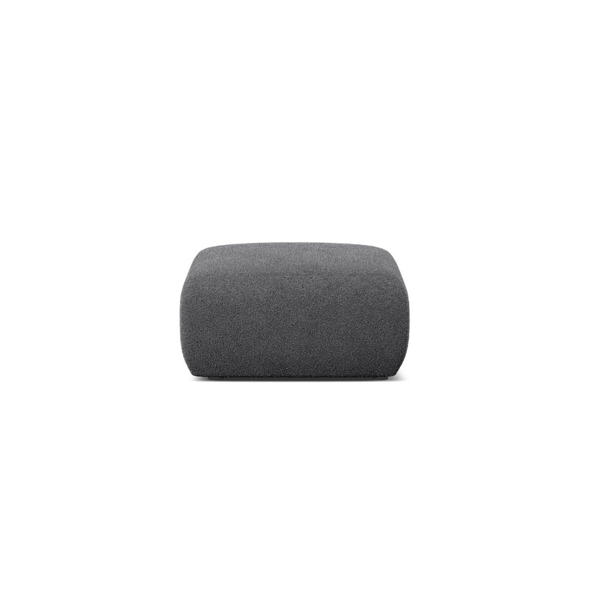 Molino Pouf aus Boucle in Dunkelgrau (Baloo 2083), 75x75 cm von Micadoni – Bild 1
