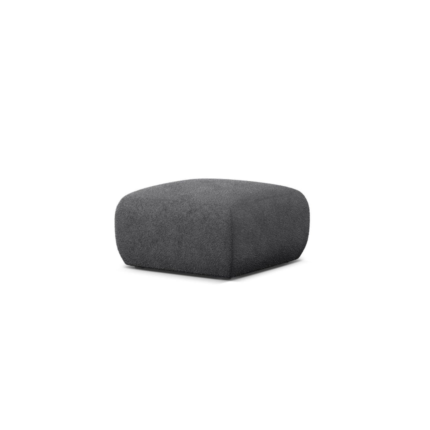 Molino Pouf aus Boucle in Dunkelgrau (Baloo 2083), 75x75 cm von Micadoni – Bild 3