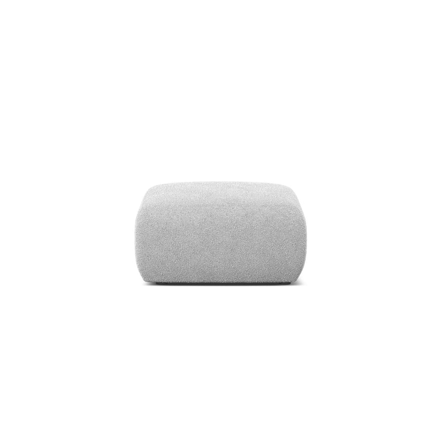 Molino Pouf aus Boucle in Hellgrau (Baloo 2085), 75x75 cm von Micadoni – Bild 1