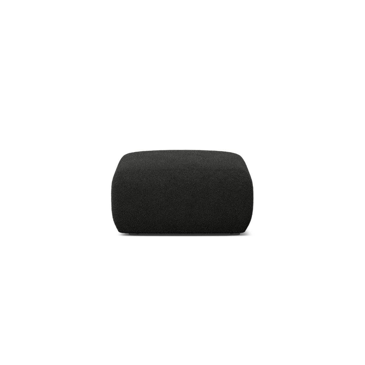 Molino Pouf aus Boucle in Schwarz (Baloo 2082), 75x75 cm von Micadoni – Bild 1