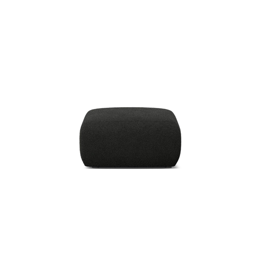 Molino Pouf aus Boucle in Schwarz (Baloo 2082), 75x75 cm von Micadoni – Bild 1
