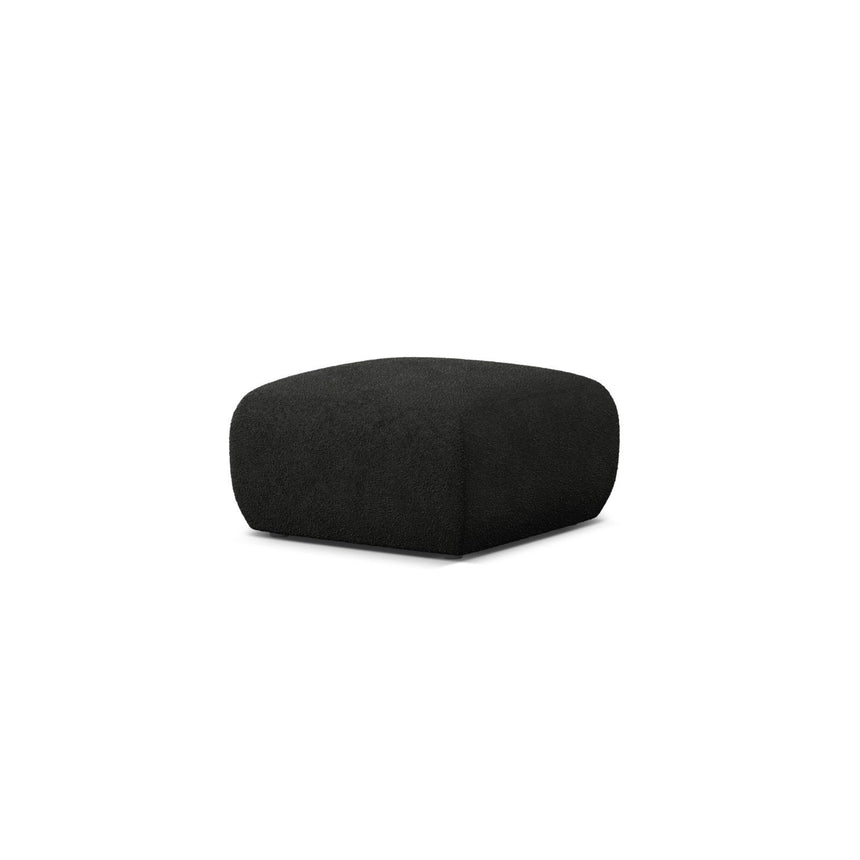 Molino Pouf aus Boucle in Schwarz (Baloo 2082), 75x75 cm von Micadoni – Bild 3