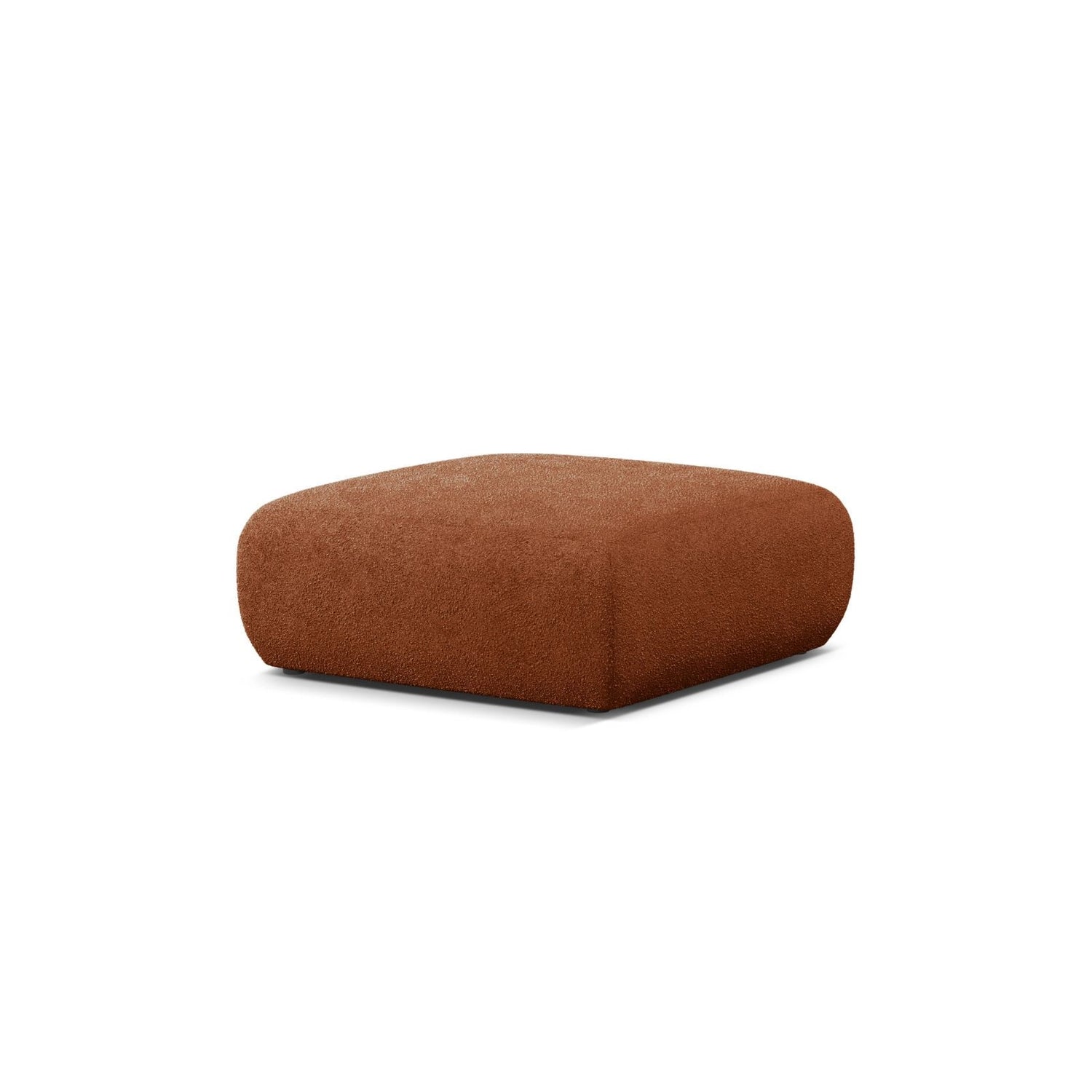 Molino Pouf aus Boucle in Terrakotta (Baloo 2078), 100x100 cm von Micadoni – Bild 3
