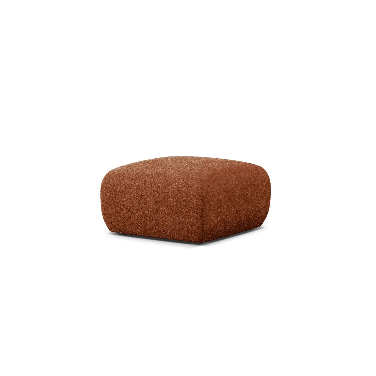 Molino Pouf aus Boucle in Terrakotta (Baloo 2078), 75x75 cm von Micadoni – Bild 3