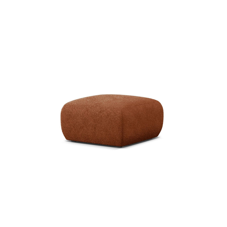 Molino Pouf aus Boucle in Terrakotta (Baloo 2078), 75x75 cm von Micadoni – Bild 3